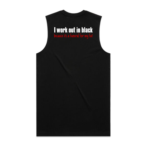 I work out in black, because its a funeral for my fat Thumbnail